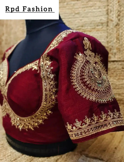 Soft Silk Sabyasachi Cut Blouse - Elegant Design - RPD Fashion