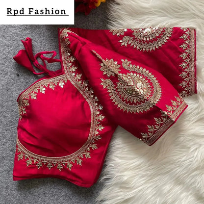 Soft Silk Sabyasachi Cut Blouse - Elegant Design - RPD Fashion