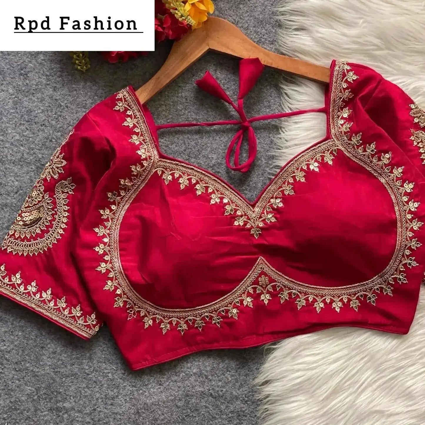 soft silk sabyasachi cut blouse - elegant design - rpd fashion