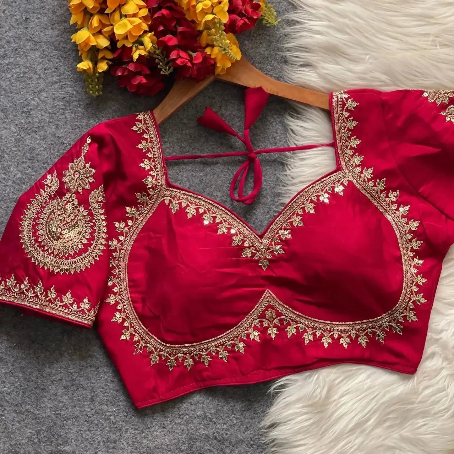 soft silk sabyasachi cut blouse - elegant design - rpd fashion