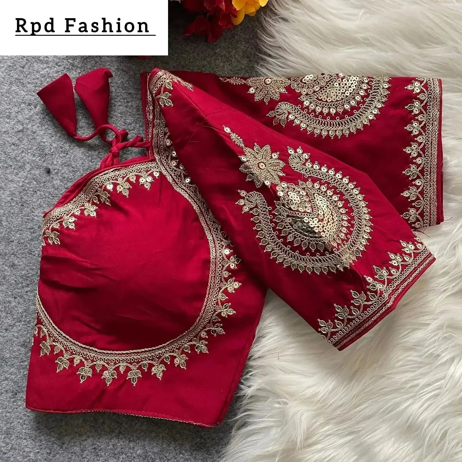 Soft Silk Sabyasachi Cut Blouse - Elegant Design - RPD Fashion