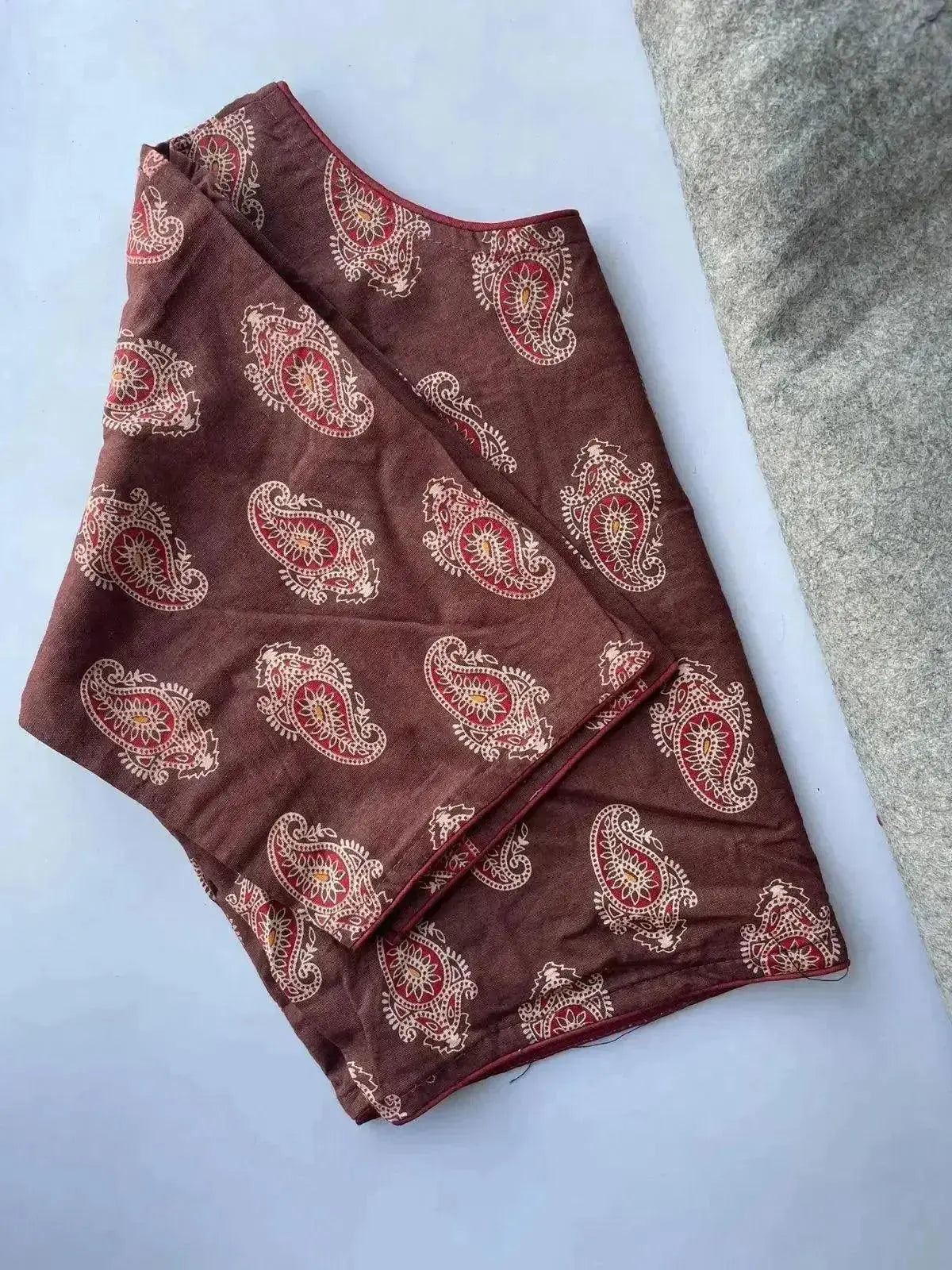 stylish paisley print readymade cotton blouse for daily wear - rpd fashion