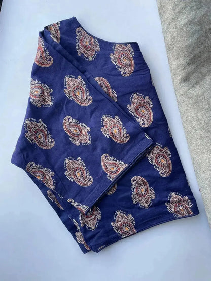 Stylish Paisley Print Readymade Cotton Blouse for Daily Wear - RPD Fashion