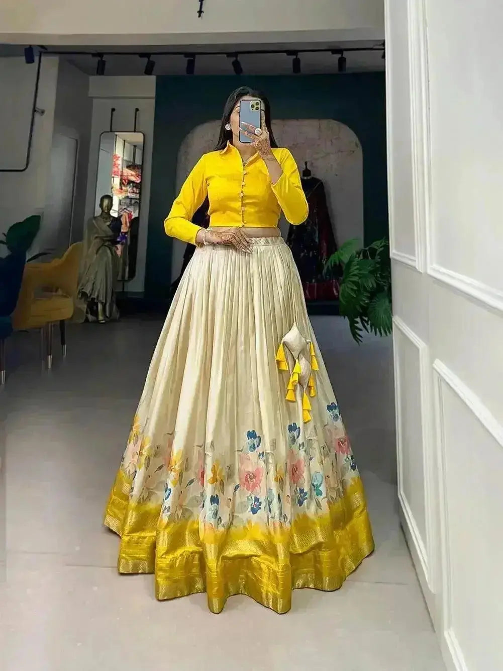 stylish pure dola silk lehenga choli - rpd fashion