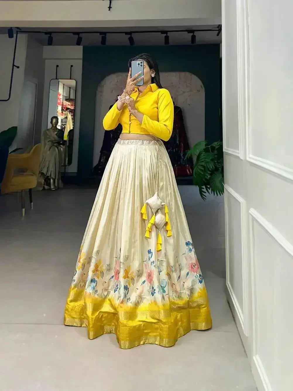 stylish pure dola silk lehenga choli - rpd fashion