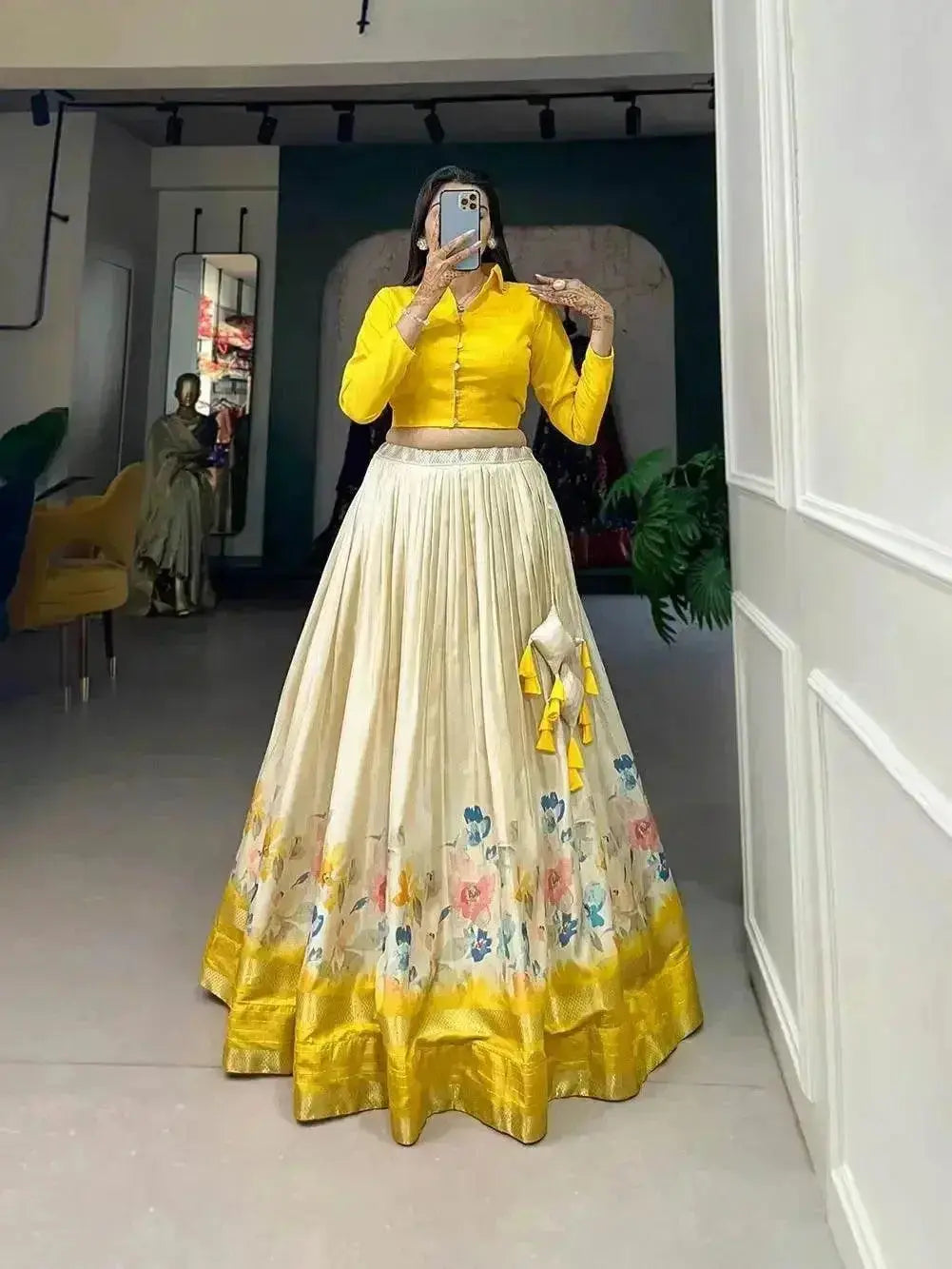 stylish pure dola silk lehenga choli - rpd fashion