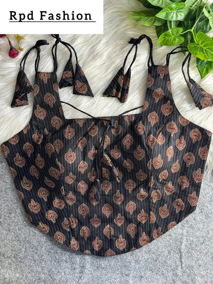 Summer Special Ajrakh Printed Pure Cotton Blouse - RPD Fashion