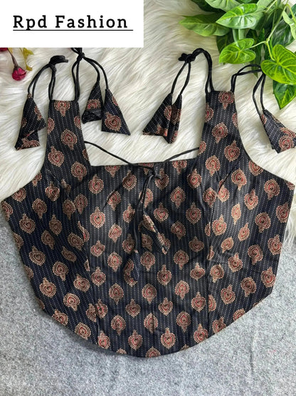 Summer Special Ajrakh Printed Pure Cotton Blouse - RPD Fashion