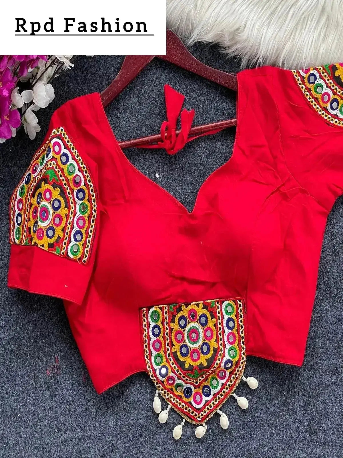traditional navratri special halter neck blouse - rpd fashion