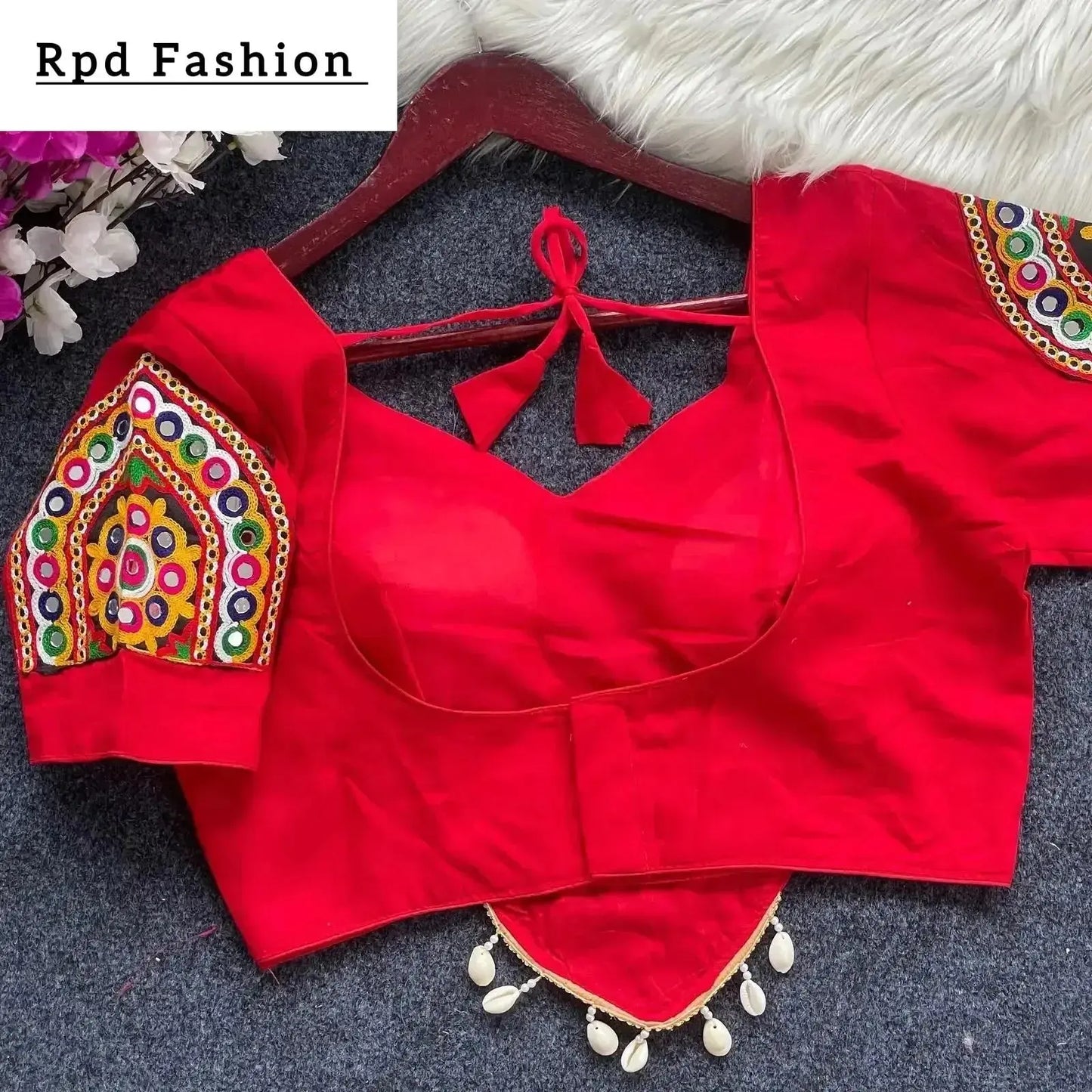 traditional navratri special halter neck blouse - rpd fashion