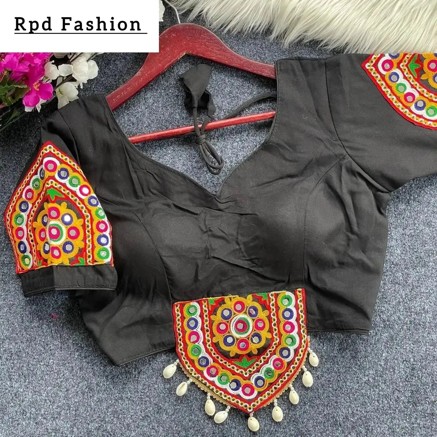 traditional navratri special halter neck blouse - rpd fashion