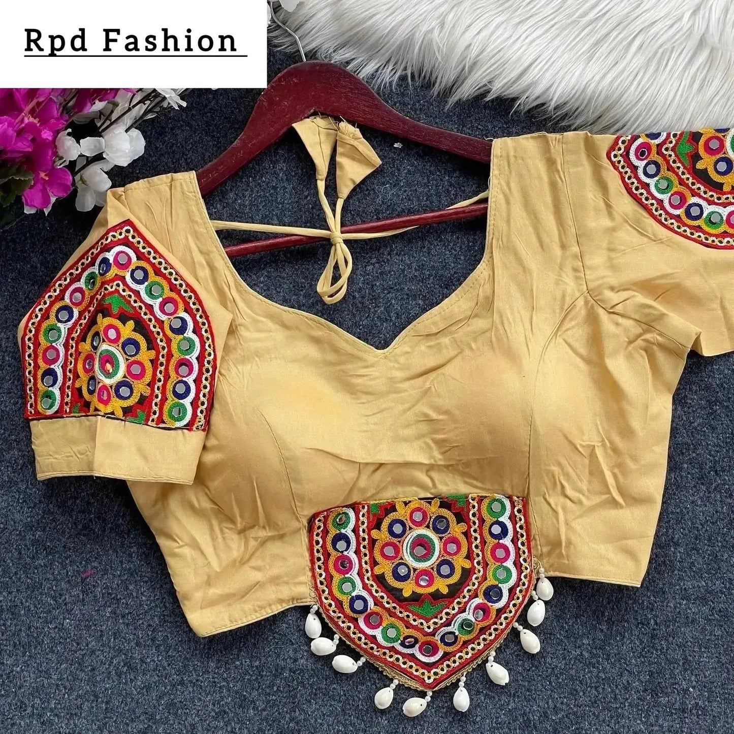 traditional navratri special halter neck blouse - rpd fashion