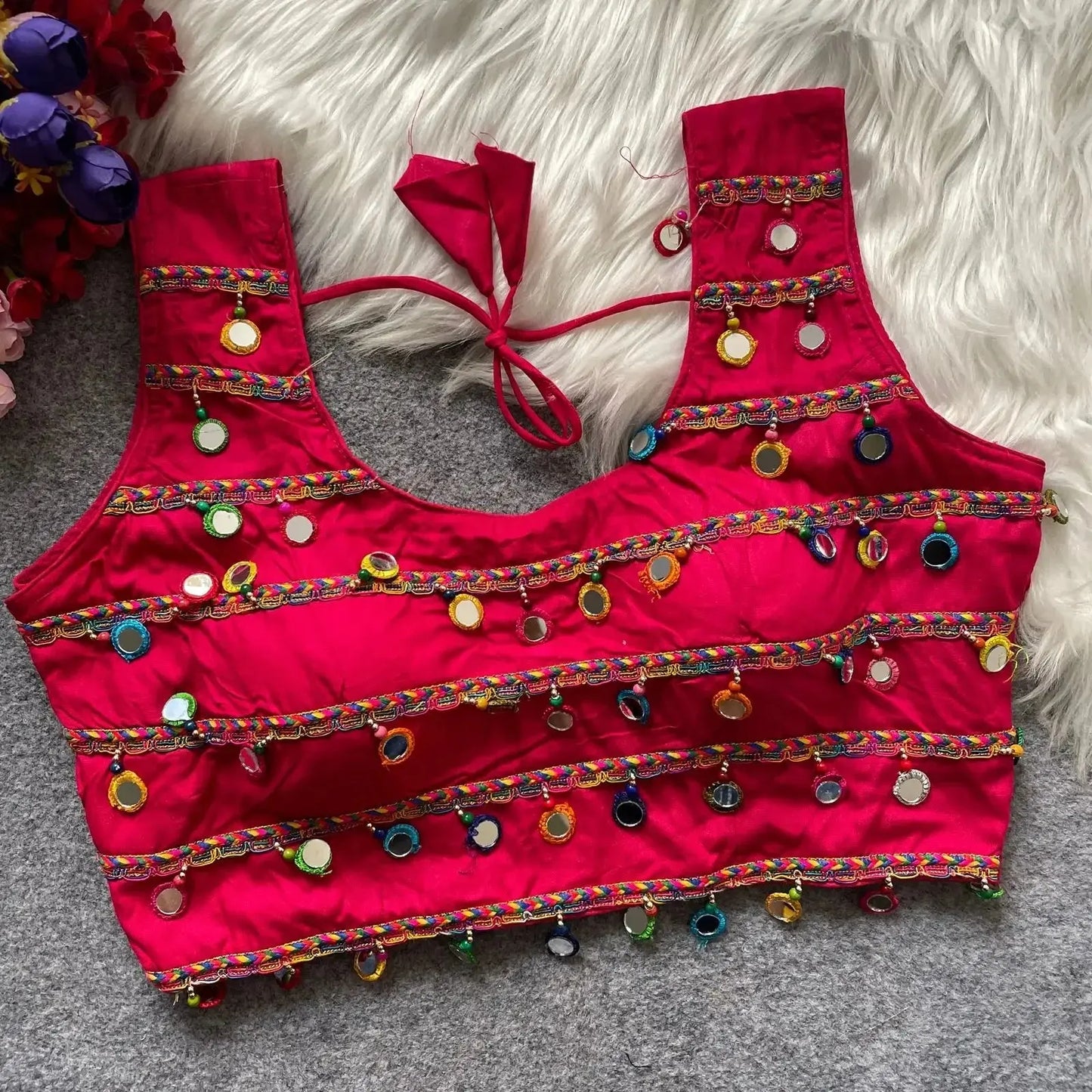 traditional navratri special halter neck blouse - rpd fashion