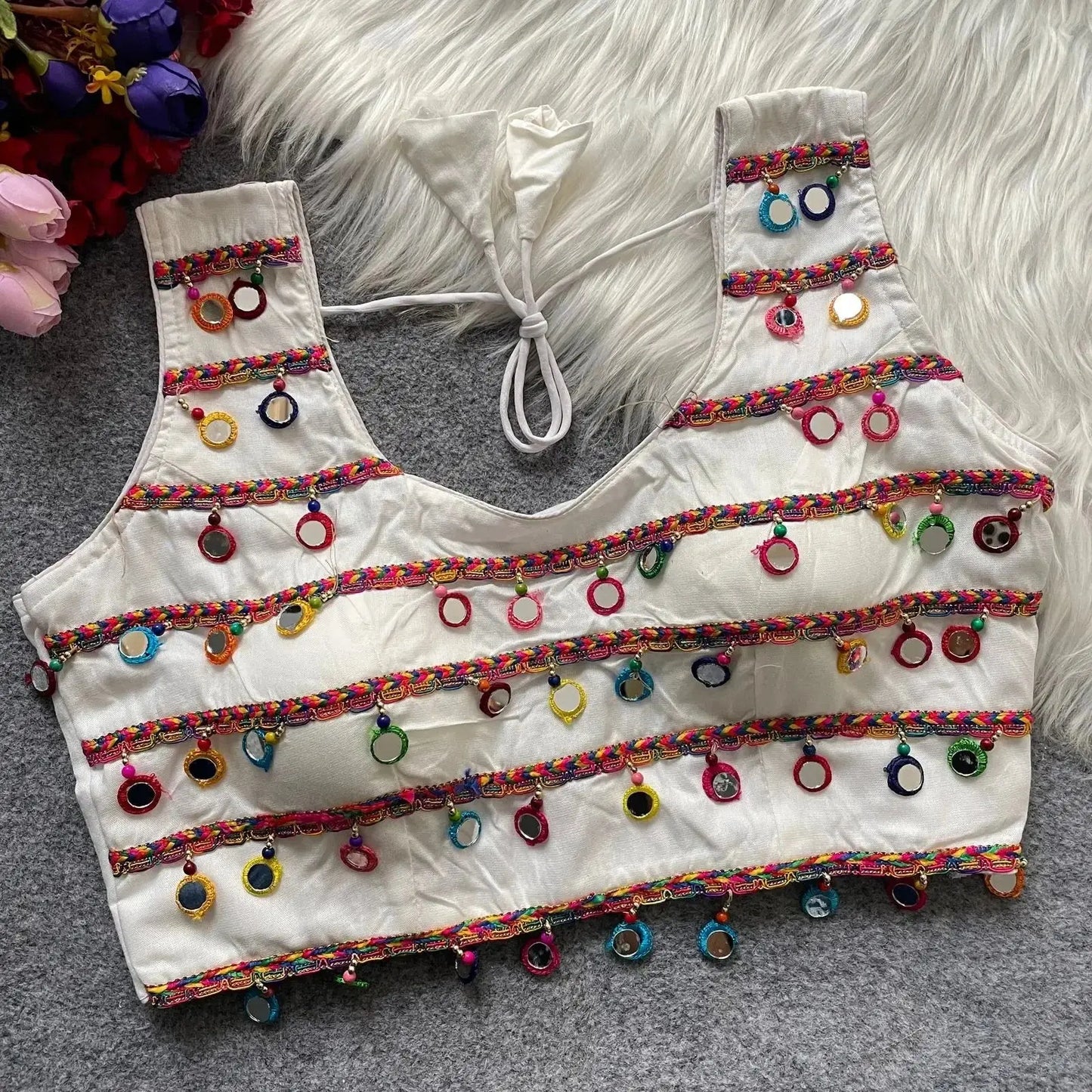 traditional navratri special halter neck blouse - rpd fashion