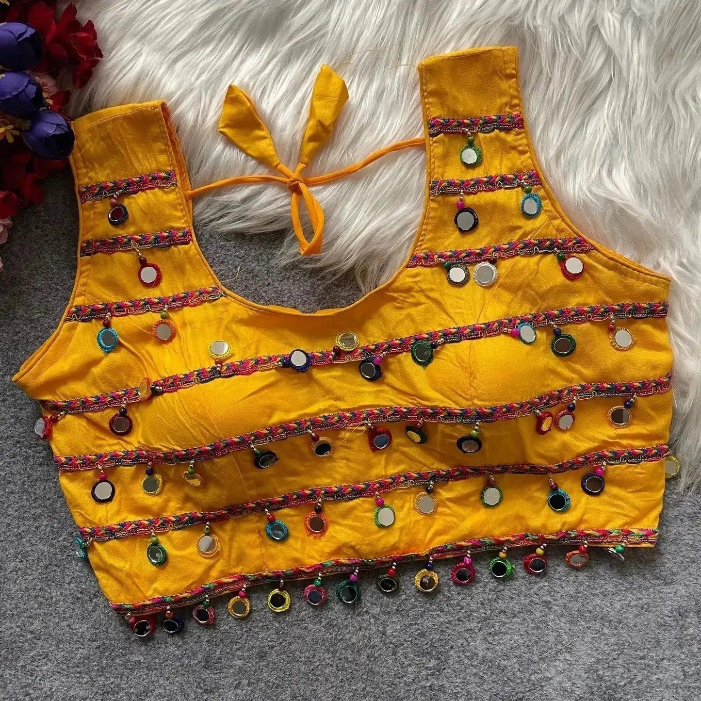 traditional navratri special halter neck blouse - rpd fashion