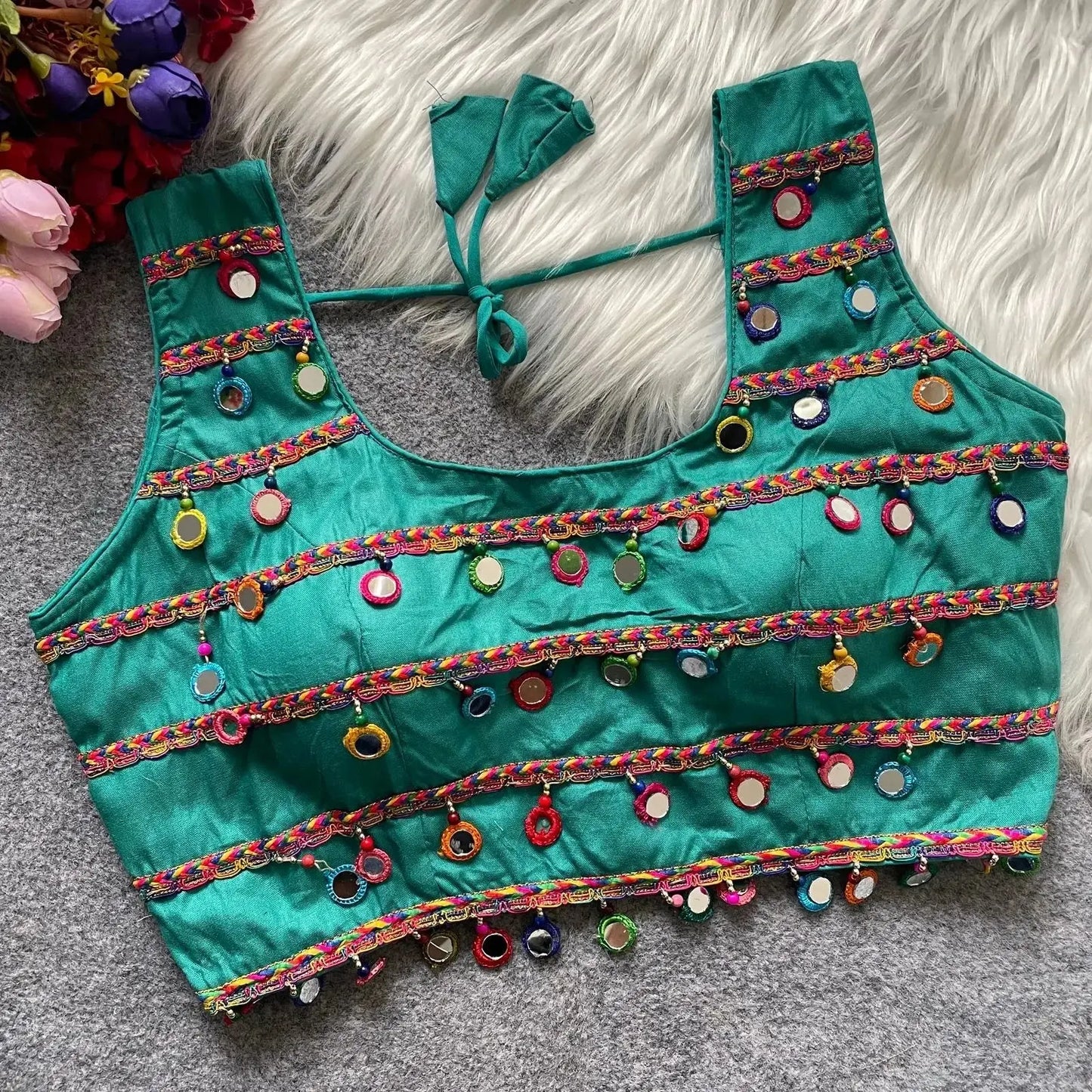 traditional navratri special halter neck blouse - rpd fashion