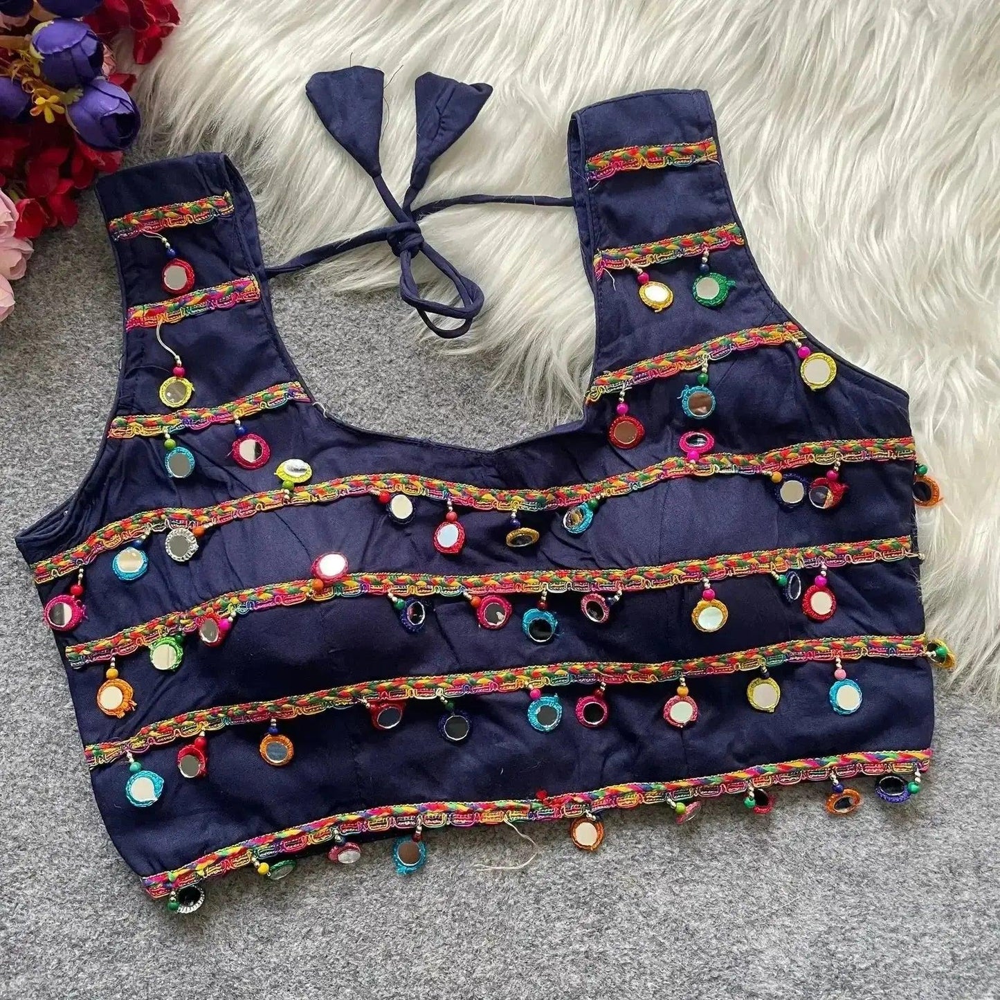 traditional navratri special halter neck blouse - rpd fashion