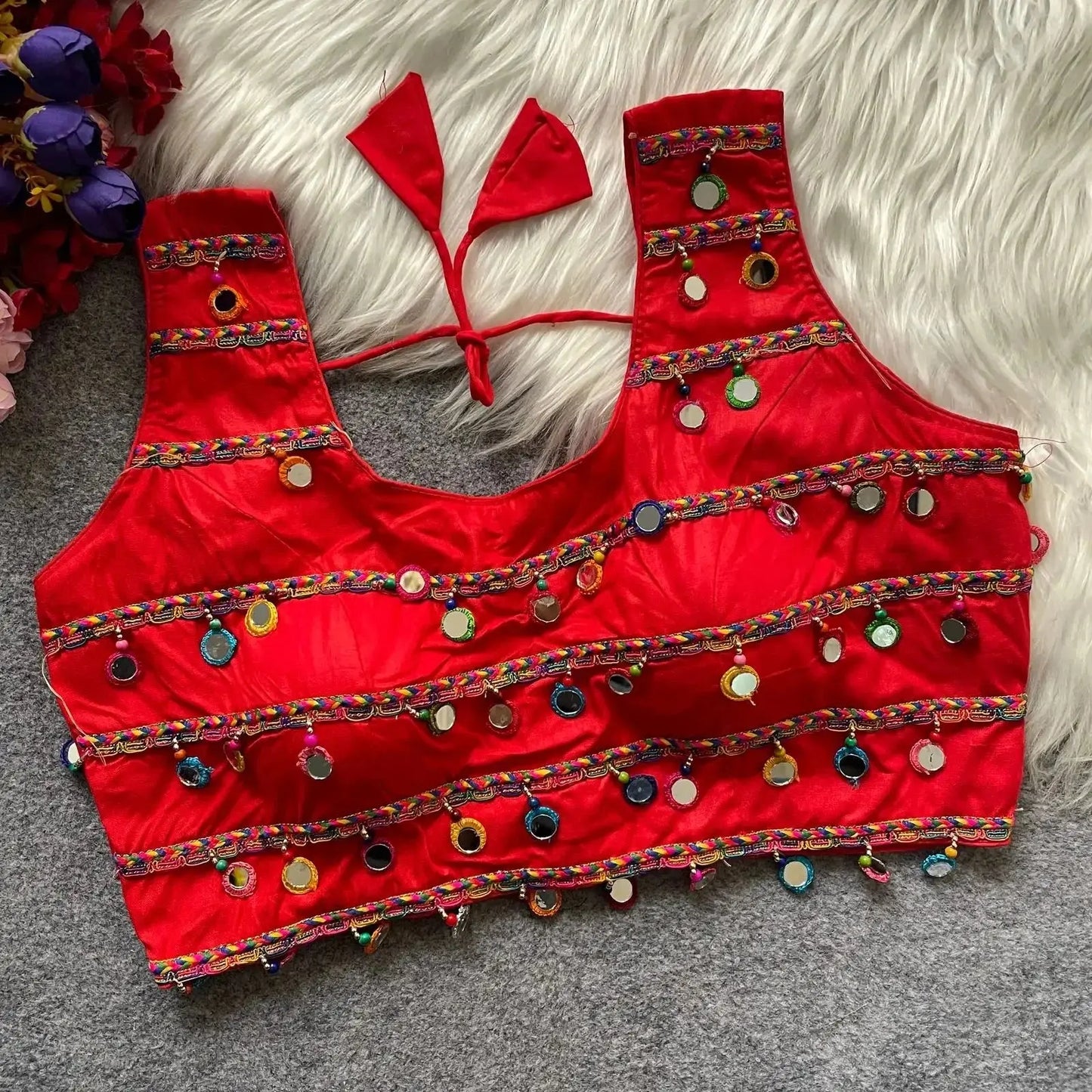 traditional navratri special halter neck blouse - rpd fashion