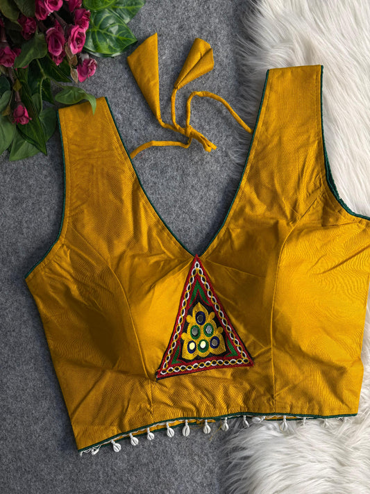 Traditional navratri rayon cotton blouse
