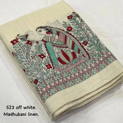 Trendy Cotton Saree Blouse Design with Madhubani Print – Ethnic Style - RPD Fashion