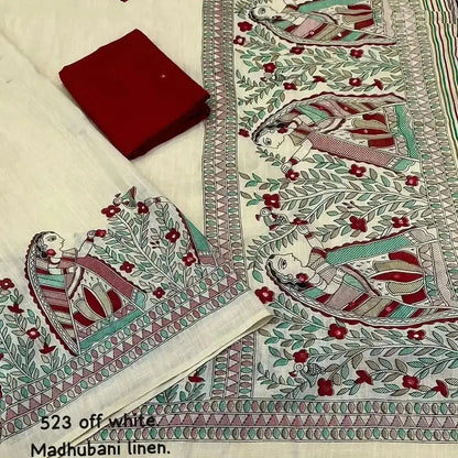Trendy Cotton Saree Blouse Design with Madhubani Print – Ethnic Style - RPD Fashion