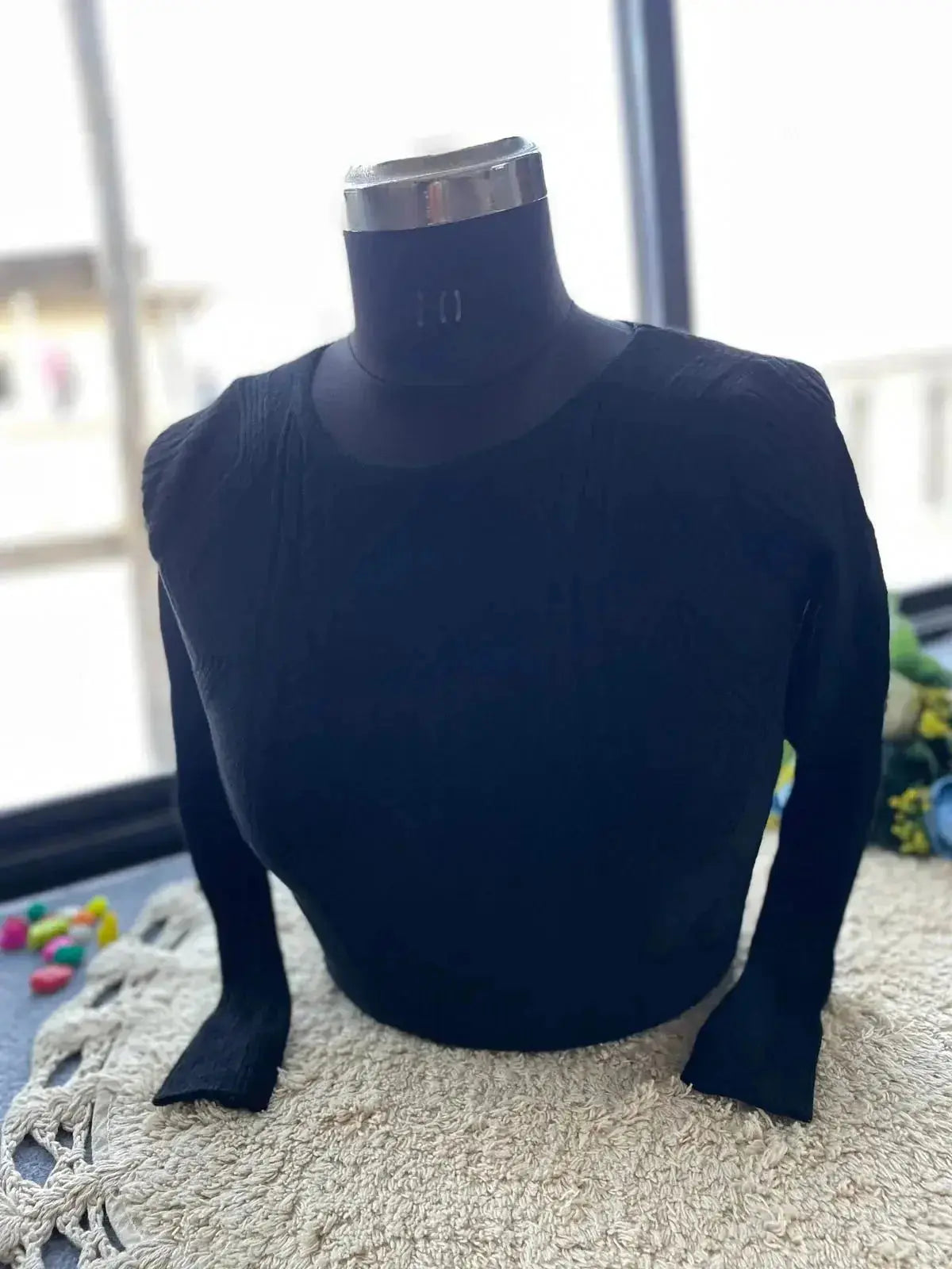 trendy winter blouse for women – warm & stylish knit design - rpd fashion