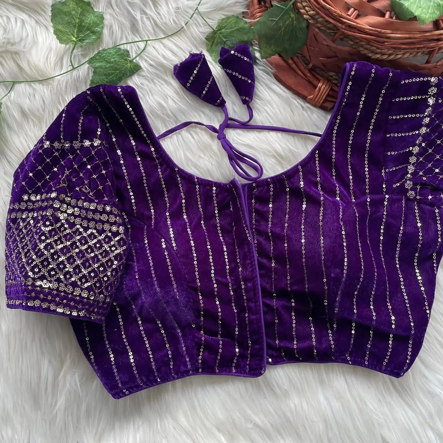 velvet new year special blouse - rpd fashion