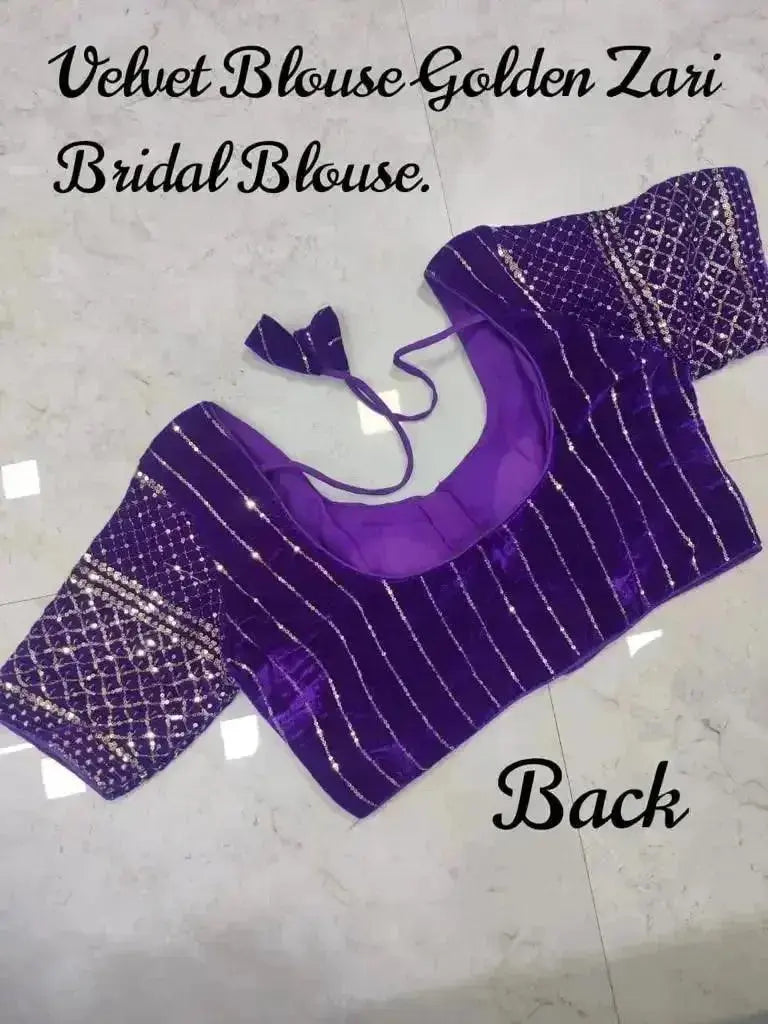 Velvet New Year Special Blouse - RPD Fashion