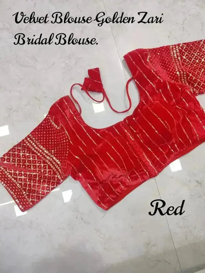 Velvet New Year Special Blouse - RPD Fashion