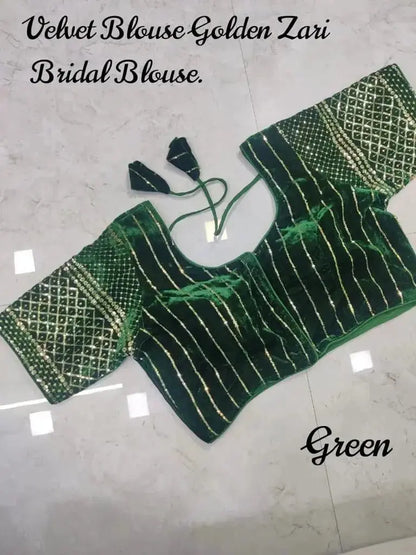 Velvet New Year Special Blouse - RPD Fashion