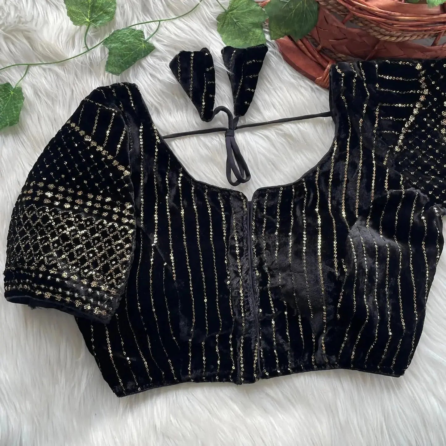 velvet new year special blouse - rpd fashion