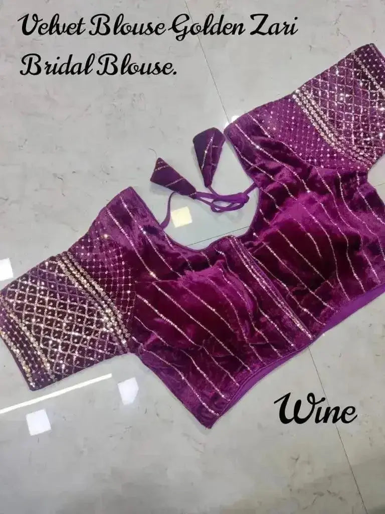 velvet new year special blouse - rpd fashion