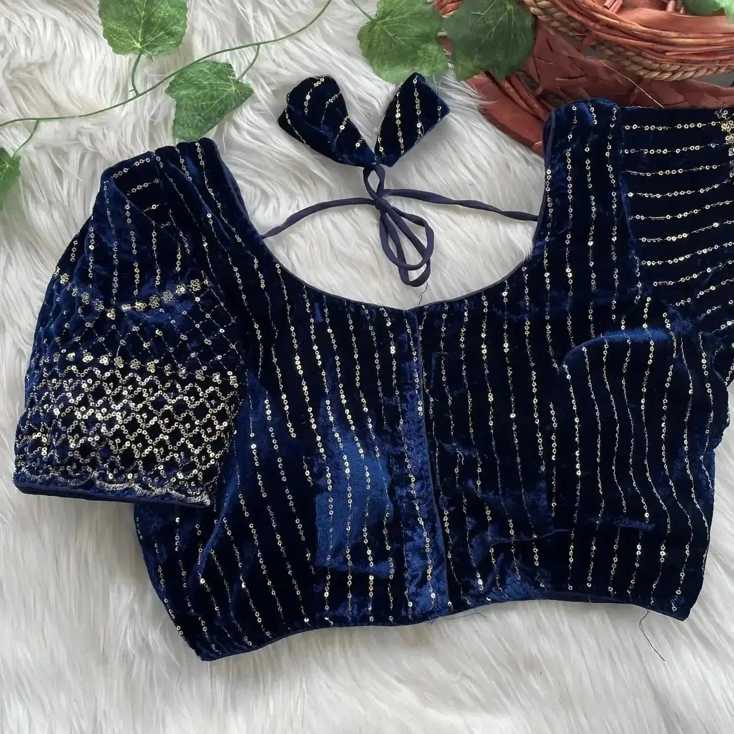 velvet new year special blouse - rpd fashion