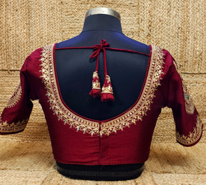 Soft silk new design sabyasachi cut blouse