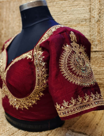 Soft silk new design sabyasachi cut blouse