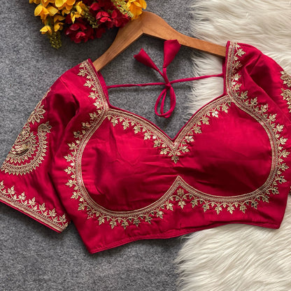 Soft silk new design sabyasachi cut blouse