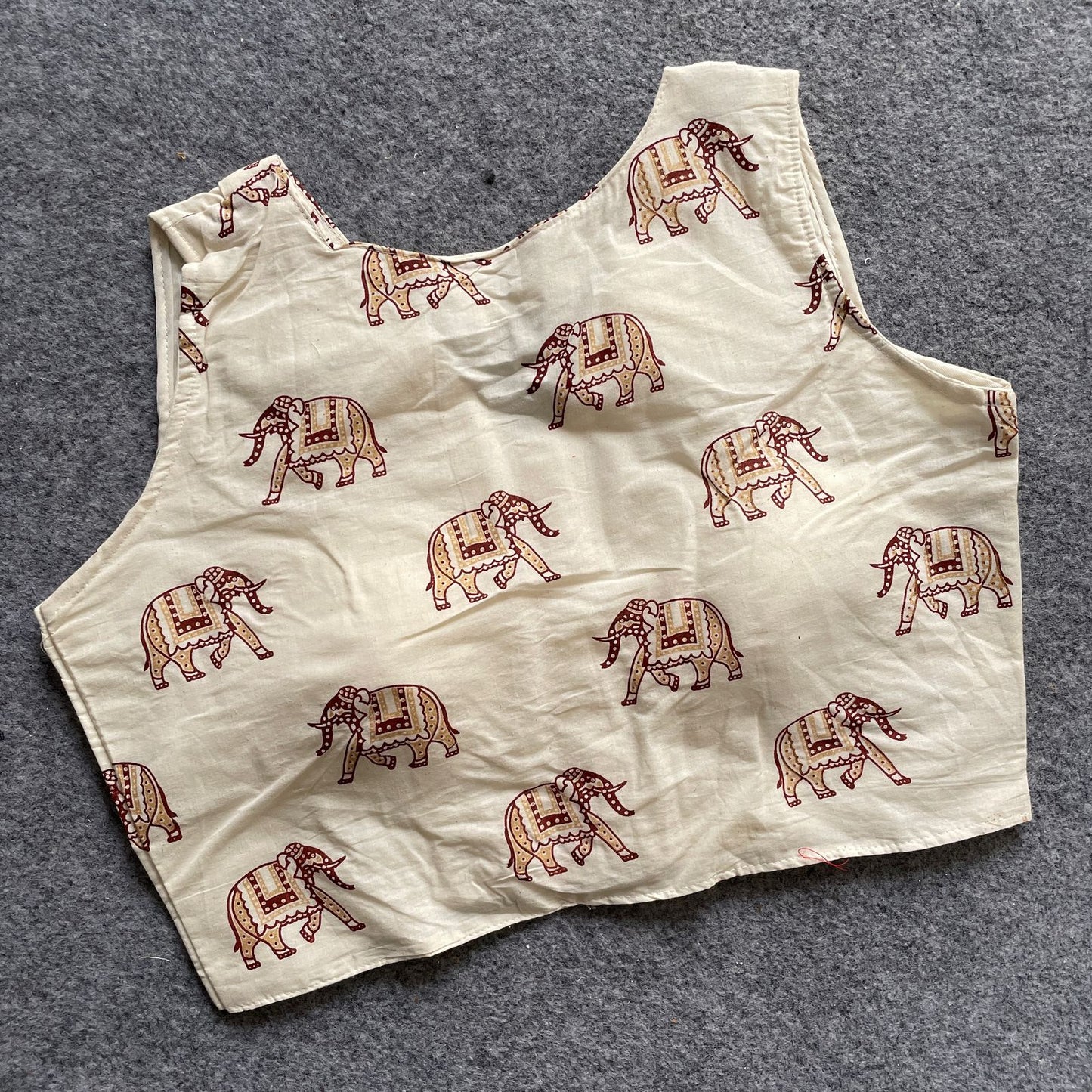 khadi cotton handloom cotton print fancy botton boat neack front hook open design