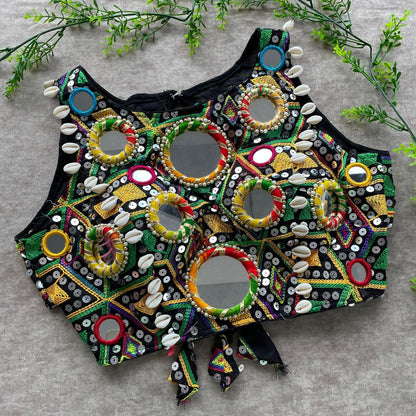 Real mirror with multi thread work blouse Rpd Fashion
