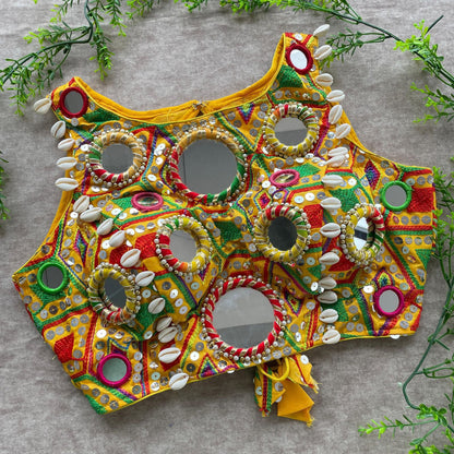 Real mirror with multi thread work blouse Rpd Fashion