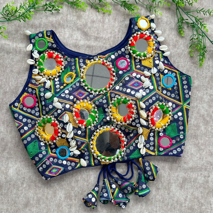 Real mirror with multi thread work blouse Rpd Fashion
