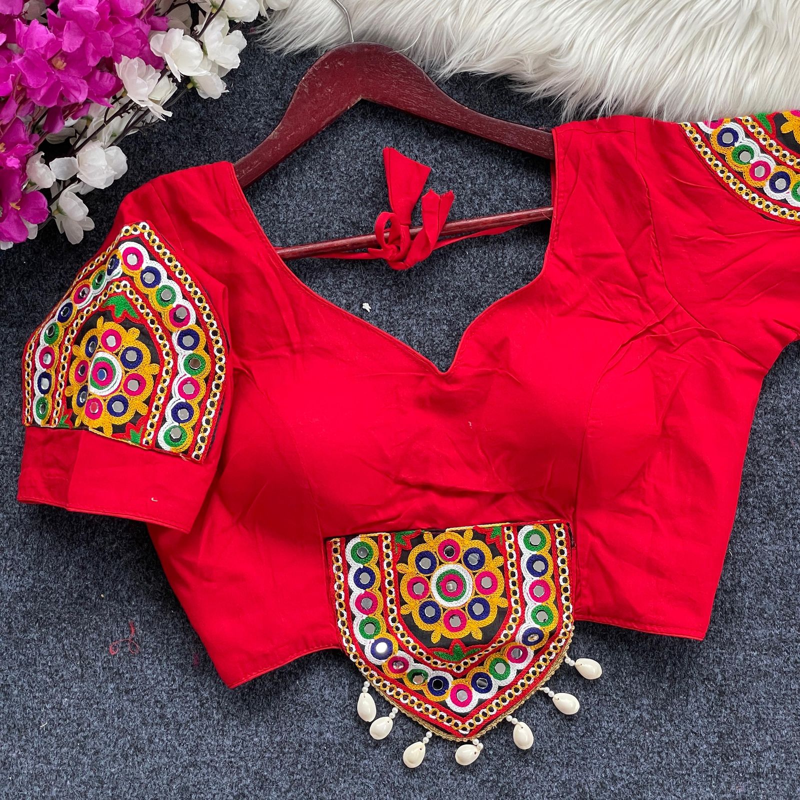 Traditional navratri spl. halter neck blouse