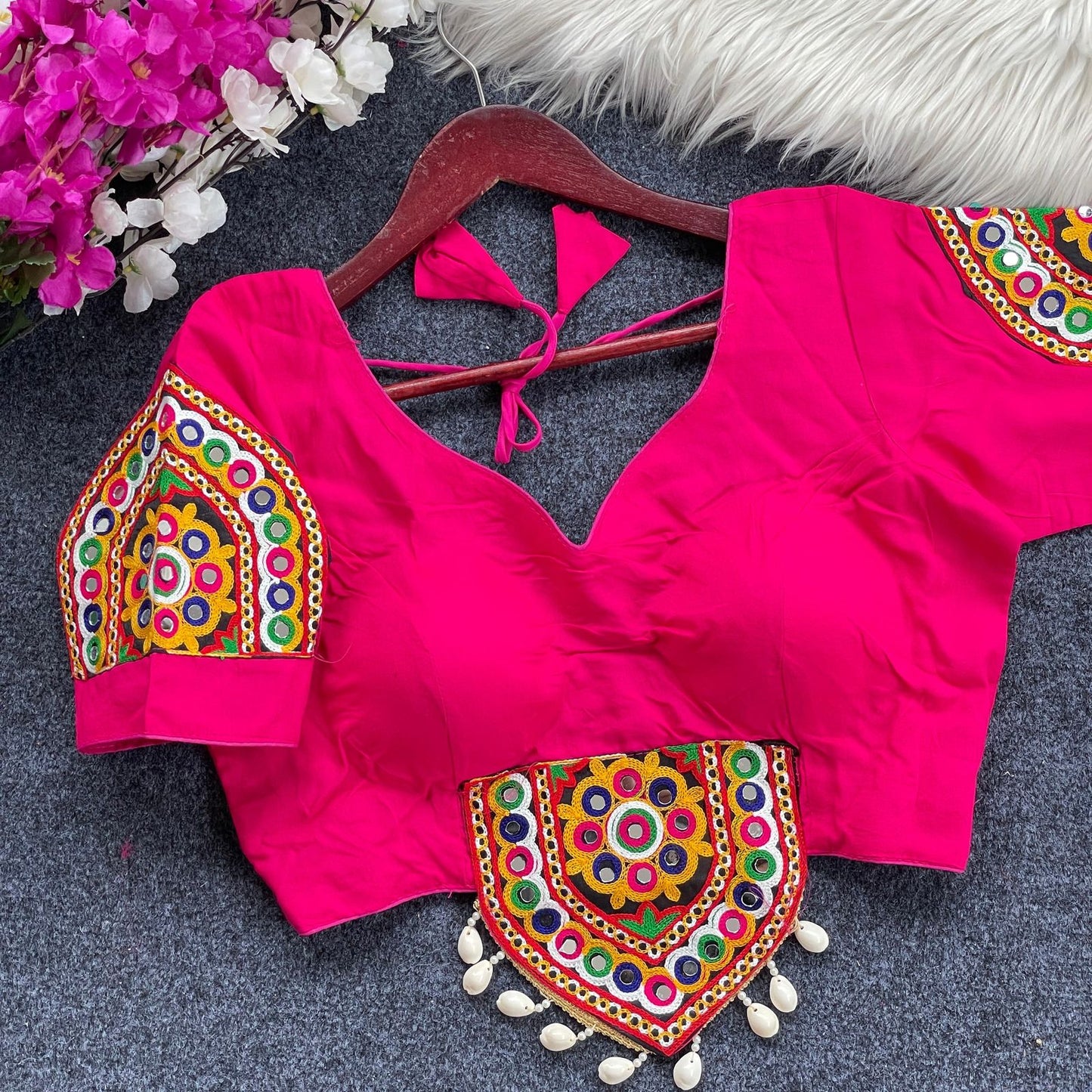traditional navratri spl. halter neck blouse