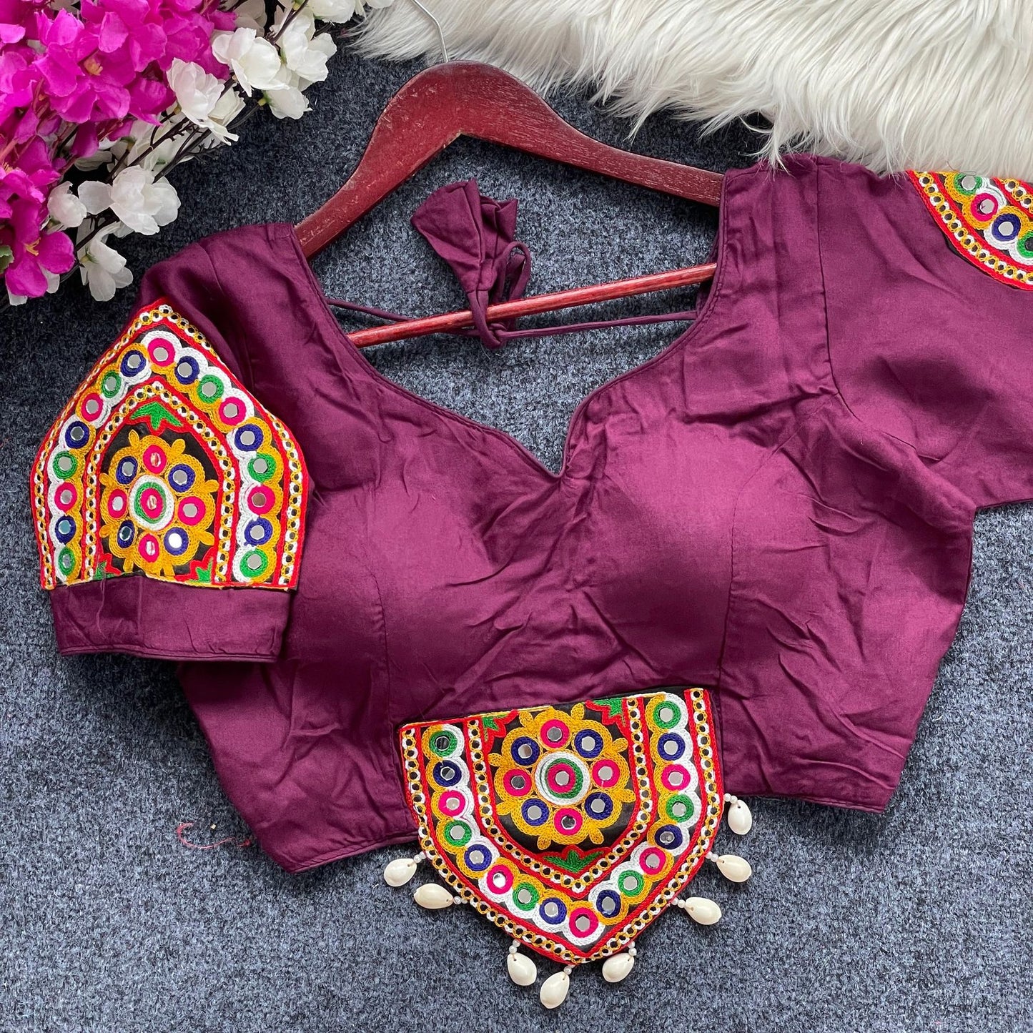 traditional navratri spl. halter neck blouse
