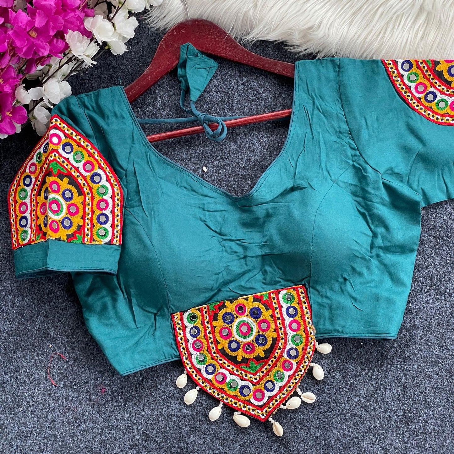 traditional navratri spl. halter neck blouse