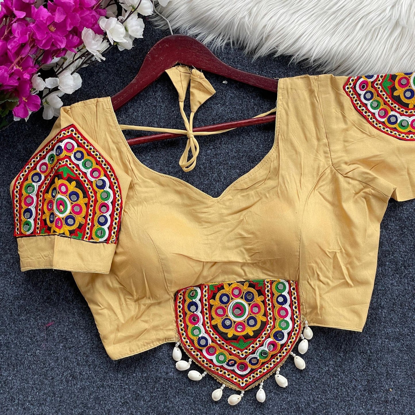 traditional navratri spl. halter neck blouse