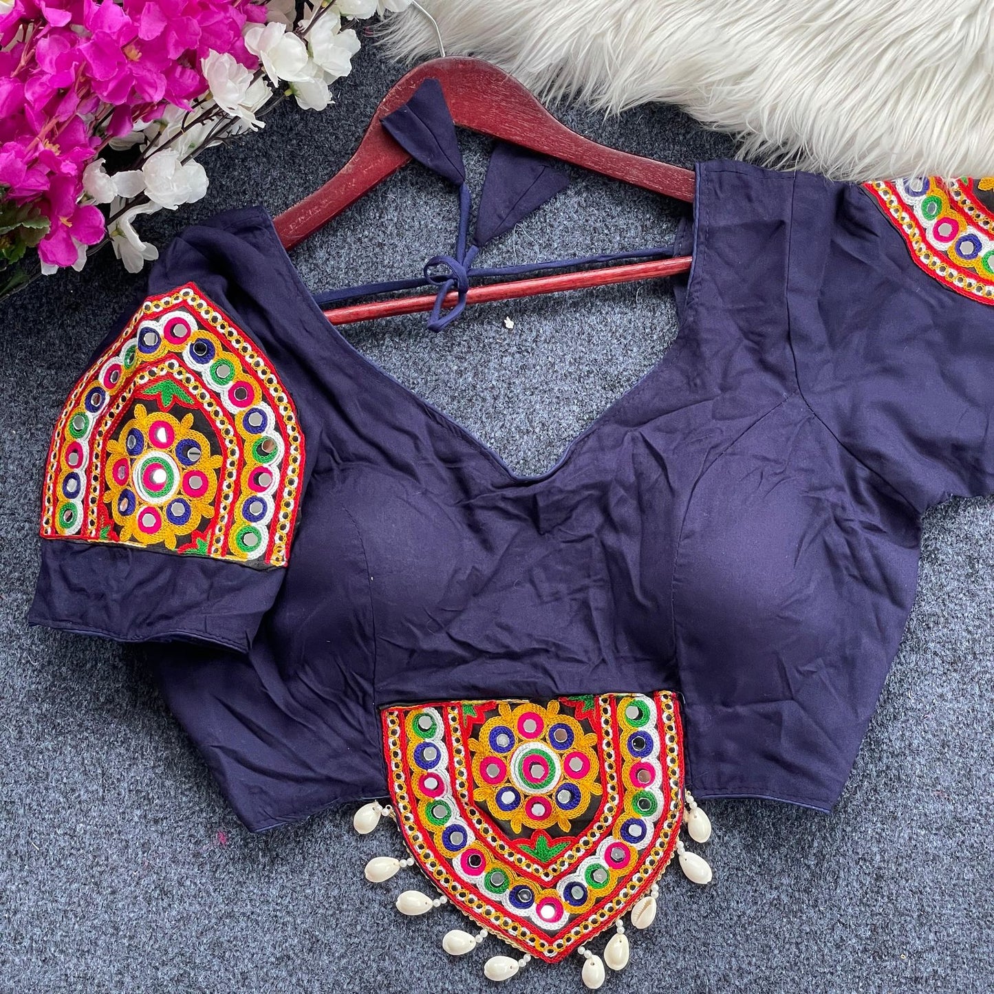 traditional navratri spl. halter neck blouse