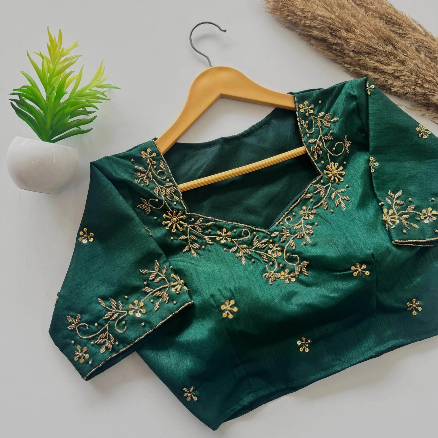 designer handwork blouse with intricate detailing - rpd fashion