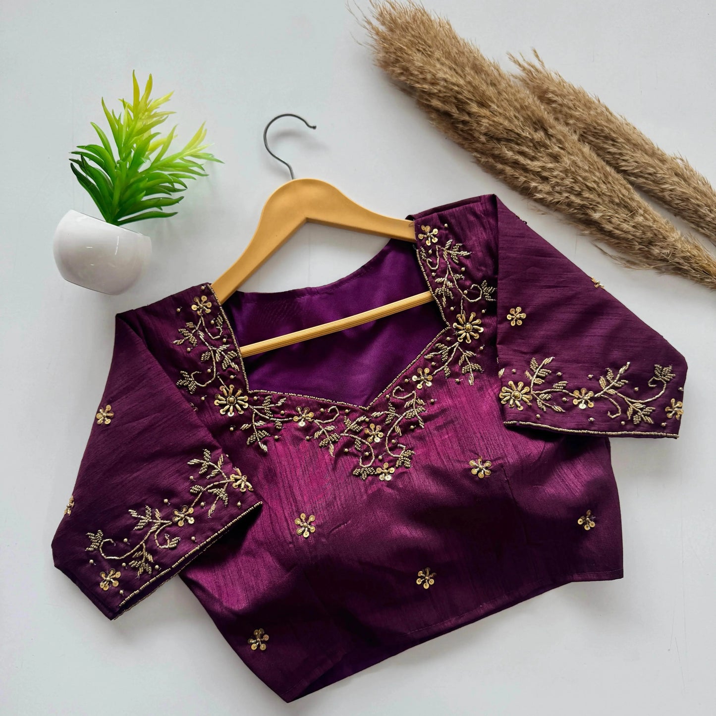 designer handwork blouse with intricate detailing - rpd fashion