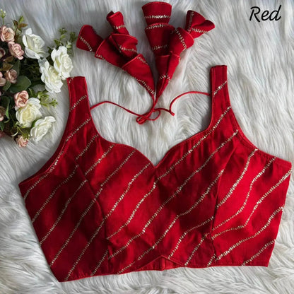 Designer Party Wear Blouse with Heavy Embroidery - RPD Fashion