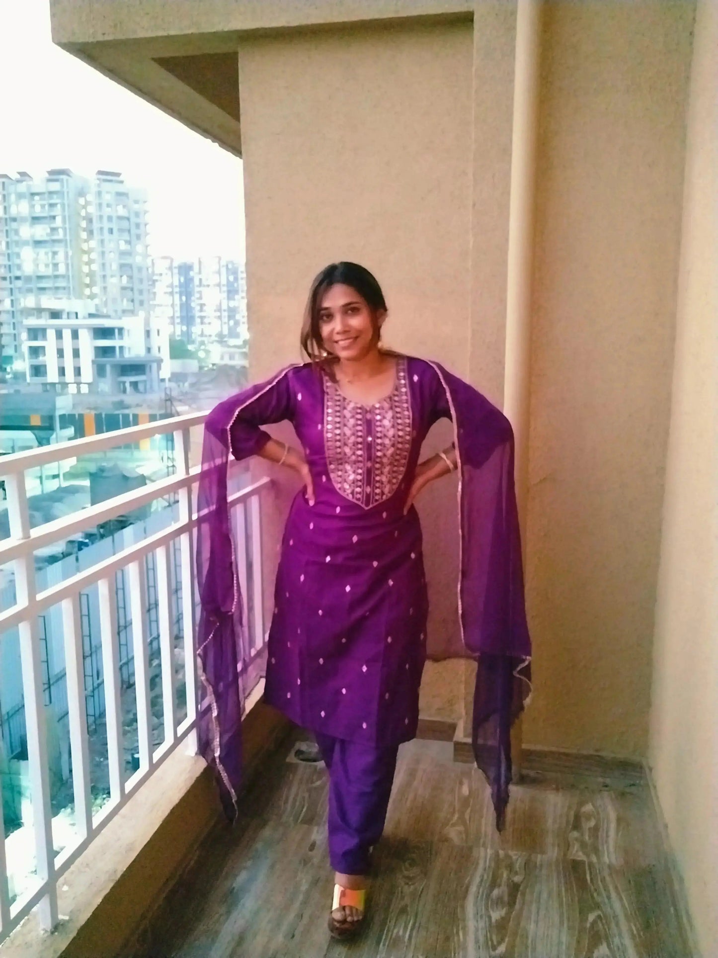 embroidered kurta set with dupatta for women - rpd fashion
